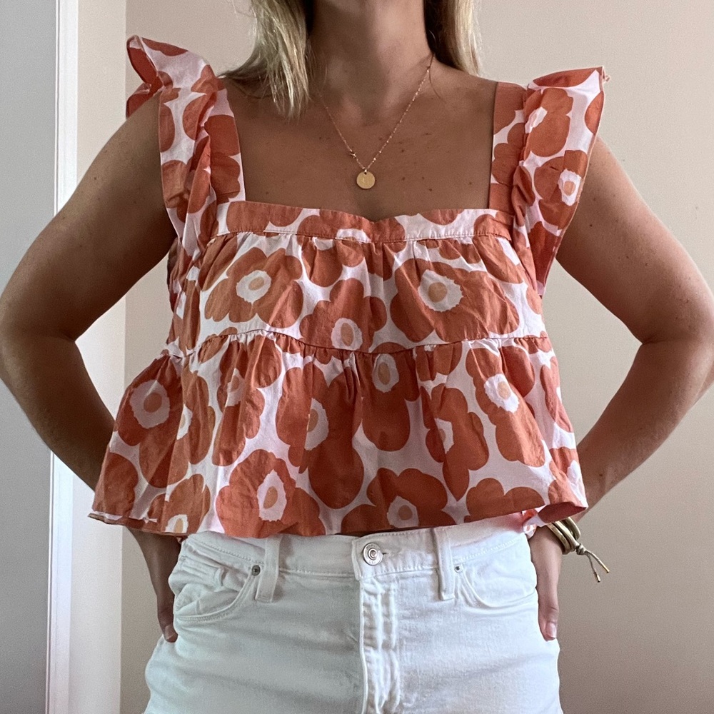 The Impeccable Pig | Floral Crop Top